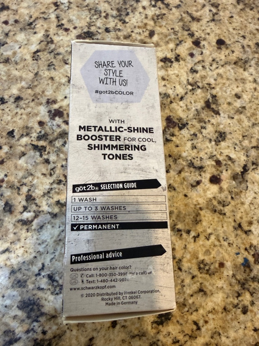 Got2b Metallics Dark Ruby Permanent Hair Color Burgundy Red Dye - Picture 3 of 7